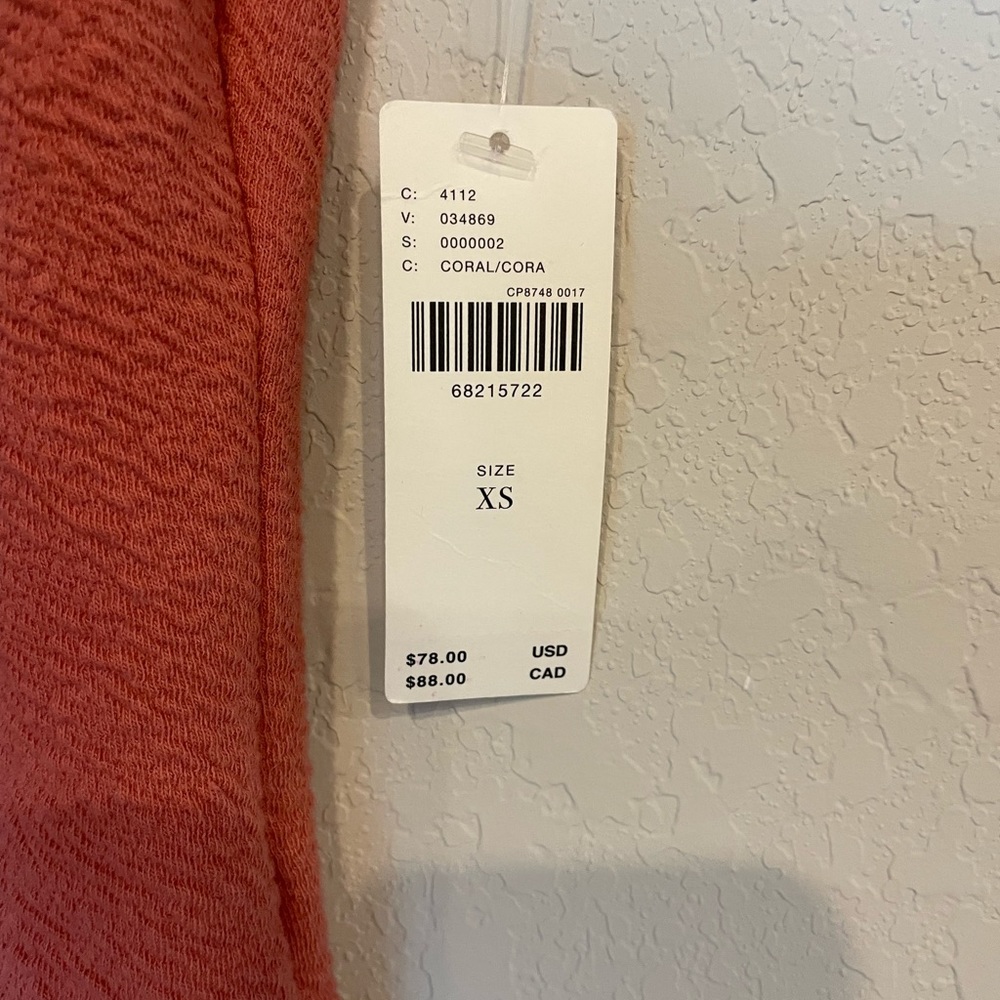 NWT Anthropologie Lace Up Flutter Top - Picture 4 of 6